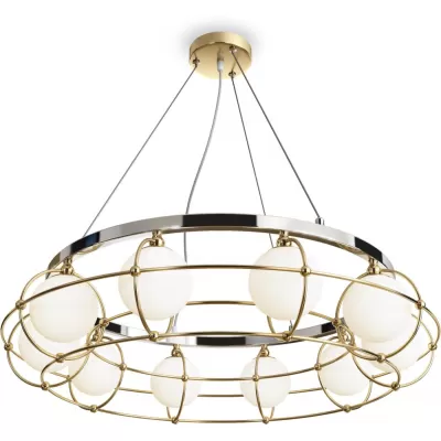 Подвесная люстра Carcass MOD312PL-10GCH Maytoni Подвесная люстра Carcass MOD312PL-10GCH Maytoni