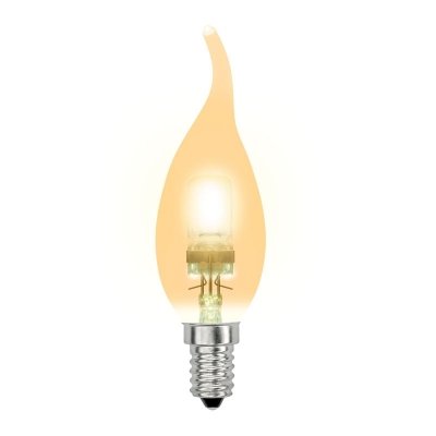 Лампочка галогеновая  HCL-42/CL/E14 flame gold Uniel