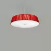 Стеклянный подвесной светильник LILITH 0103052054301 красный круглый Leucos