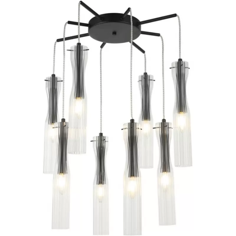 Стеклянный подвесной светильник Monne 2184/02/08P цилиндр прозрачный Stilfort Стеклянный подвесной светильник Monne 2184/02/08P цилиндр прозрачный Stilfort