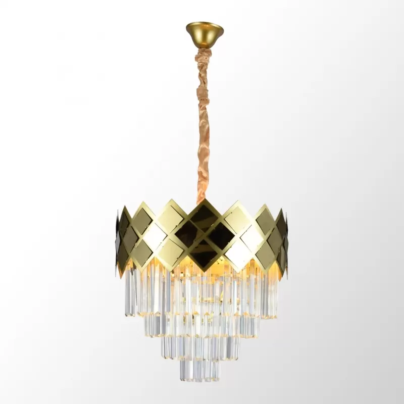 Хрустальная подвесная люстра Presidio LSP-6019 прозрачная Lussole Хрустальная подвесная люстра Presidio LSP-6019 прозрачная Lussole