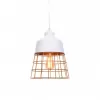 Подвесной светильник Bagsy LDP 7933 WT конус желтый Lumina Deco