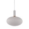 Стеклянный подвесной светильник Flori LDP 1216-1 WT+WT белый Lumina Deco