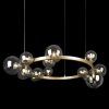 Стеклянный подвесной светильник Molecule 10139/850 форма шар Loft It