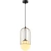 Стеклянный подвесной светильник Bethany 4107-201 форма шар белый Rivoli