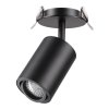 Точечный светильник Pipe 370419 черный цилиндр Novotech
