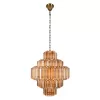 Стеклянная подвесная люстра Celebration 10579/600 Amber цвет янтарь Loft It Стеклянная подвесная люстра Celebration 10579/600 Amber цвет янтарь Loft It
