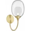 Стеклянное бра Aura MOD016WL-01BS прозрачное Maytoni