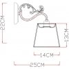 Бра Merletto A5709AP-1WG конус белое Artelamp