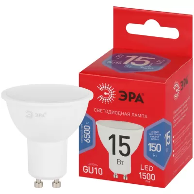 Лампочка светодиодная LED MR16-15W-865-GU10 R LED MR16-15W-865-GU10 R ЭРА