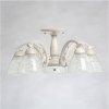 Стеклянная потолочная люстра Ариадна 105010205 белая конус MW-Light