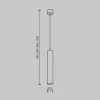 Подвесной светильник Focus LED P072PL-L12W3K-1 цилиндр белый Maytoni
