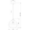 Стеклянный подвесной светильник Ice 50239/1 Eurosvet