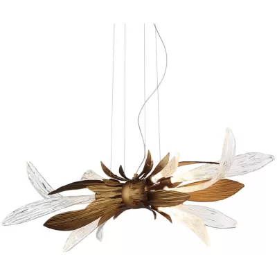 Стеклянная подвесная люстра RP168416 RP168416-11 bronze/clear DeLight Collection