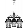 Стеклянный уличный светильник подвесной ASTORIA 2M 91470M/3 Bl ромб прозрачный Oasis Light