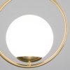 Стеклянный подвесной светильник Ringo 50089/1 золото форма шар белый Eurosvet