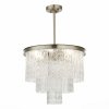 Стеклянная потолочная люстра Corsia SL1230.102.06 прозрачная ST Luce