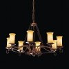 Стеклянная подвесная люстра Ancora SL122.303.08 бежевая ST Luce