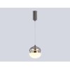 Стеклянный подвесной светильник High Light LH11003 белый форма шар Ambrella