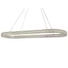 Хрустальный подвесной светильник 8580 8580/140 C oval chrome прозрачный Newport