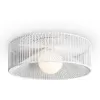 Стеклянный потолочный светильник Cottage FR5405CL-01W форма шар белый Freya