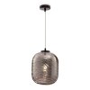 Стеклянный подвесной светильник Dunas P058PL-01B форма шар серый Maytoni