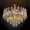 Хрустальная потолочная люстра Coda 328/9 золото прозрачная Bogate's