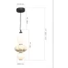 Стеклянный подвесной светильник Florentini SL6134.413.01 белый форма шар ST Luce