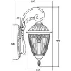 Настенный фонарь уличный FES 86302 Bl прозрачный Oasis Light