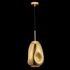 Стеклянный подвесной светильник Mabell P013PL-01G форма шар желтый Maytoni