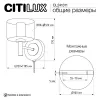 Стеклянное бра Elan CL241311 цилиндр Citilux