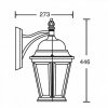 Стеклянный настенный фонарь уличный  91402L Bl прозрачный Oasis Light