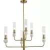 Стеклянная потолочная люстра Medea SL1244.303.06 цилиндр прозрачная ST Luce