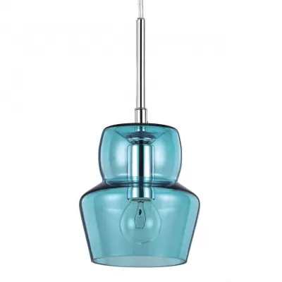 Подвесной светильник Zeno ZENO SP1 SMALL AZZURRO Ideal Lux