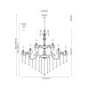 Подвесная люстра Barletta BARLETTA 122.16.8.6 antique Lucia Tucci