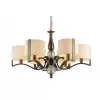 Подвесная люстра 31300 31305+1/C black brass цилиндр бежевая Newport