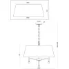 Подвесная люстра Rosemary FR2190PL-05N1 конус белая Freya