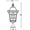 Стеклянный наземный фонарь VENECIA 2L 91804L Bl белый Oasis Light