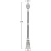 Наземный фонарь FES 86309 Bl прозрачный Oasis Light