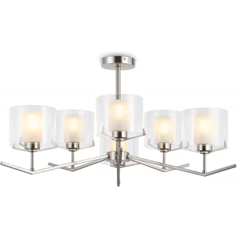 Стеклянная потолочная люстра High Light LH57002 цилиндр белая Ambrella Стеклянная потолочная люстра High Light LH57002 цилиндр белая Ambrella