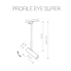 Трековый светильник Profile Eye Super 9325 цилиндр черный Nowodvorski