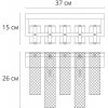 Стеклянное бра Denebola A4074AP-2CC прозрачное