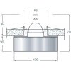 Хрустальный точечный светильник Downlight DL015AS прозрачный