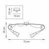 Стеклянная потолочная люстра AEREO 711064 прозрачная Lightstar