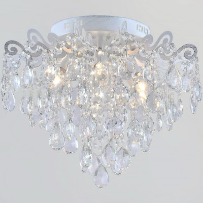 Хрустальная потолочная люстра  04033-0.3-06 WH+SILVER PN