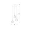 Стеклянный подвесной светильник Sophia Cognac 11041 Sophia Cognac цвет янтарь форма шар TK Lighting