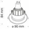 Точечный светильник Barret DL041-01G Maytoni