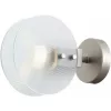 Стеклянное бра Panorama W15598-1 SN+CL прозрачное iLamp