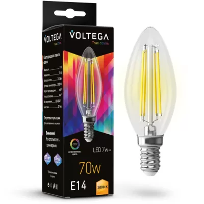Лампочка светодиодная Cangle E14 7W High CRI 7216 Voltega