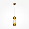 Стеклянный подвесной светильник Drop MOD273PL-L16G3K форма шар прозрачный Maytoni